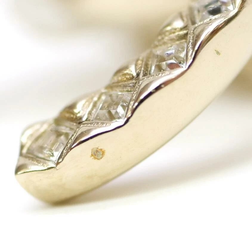 CHANEL COCO MARK RHINESTONE EARRINGS - 3