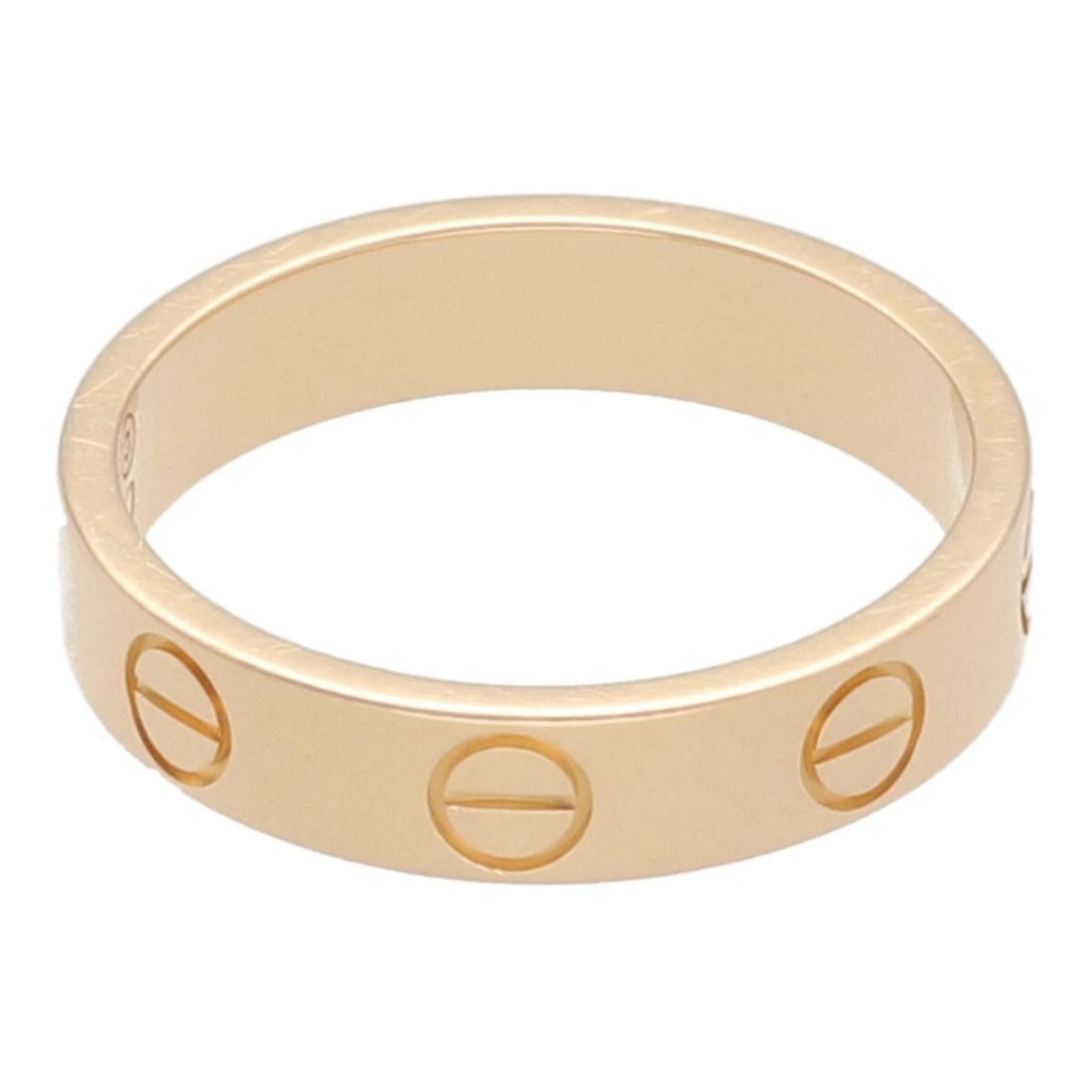 CARTIER MINI LOVE K18PG RING: Cartier Mini Love K18PG Ring Brand: Cartier Type/Style: Ring Material: Metal Purity K18, Metal Pink Gold, Color: Pink Gold Size: US 4 Accessories: None Accessories Notice: When purchasing