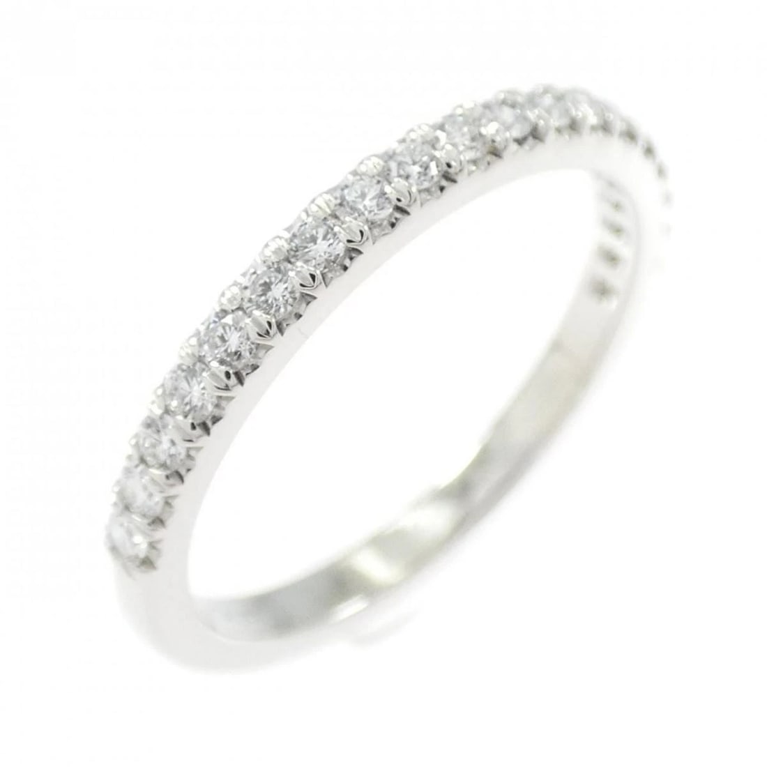 TIFFANY & CO. SOLESTE HALF CIRCLE DIAMOND RING: Tiffany & Co. Soleste Half Circle Diamond Ring Brand: Tiffany & Co. Type/Style: Ring Material: Metal Purity Pt950, Metal Platinum, Main Stone/Creation Natural Color: Platinum Size: US 4.5 Accesso