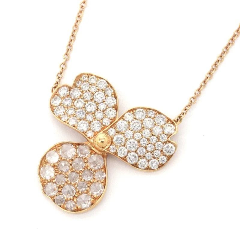 TIFFANY & CO. FLOWER DIAMOND K18RG LADIES NECKLACE (1 of 5)