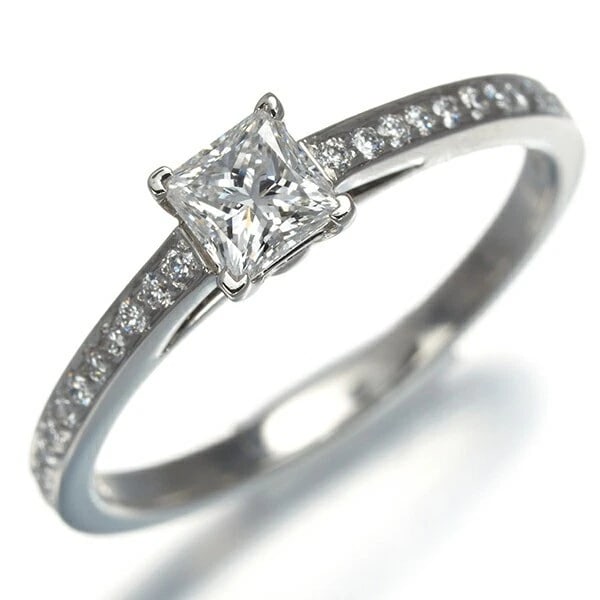 TIFFANY & CO. DIAMOND GRACE SOLITAIRE PT950 RING (1 of 2)
