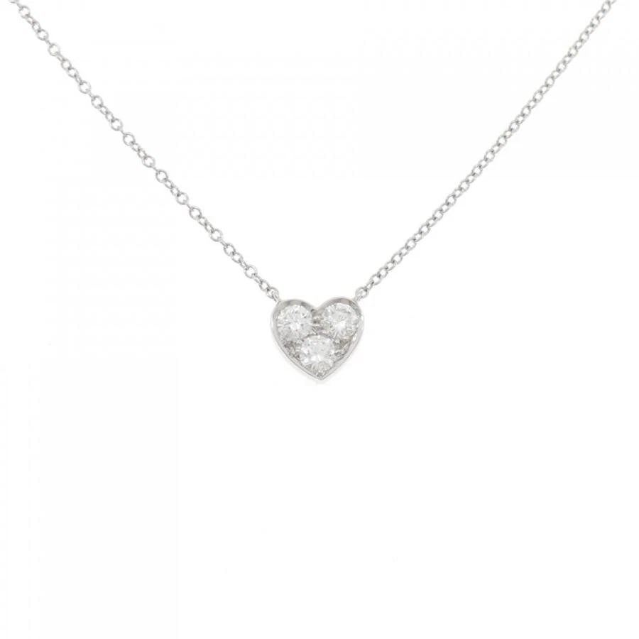 TIFFANY & CO. SENTIMENTAL DIAMOND PT950 NECKLACE: Tiffany & Co. Sentimental Diamond Pt950 Necklace Brand: Tiffany & Co. Type/Style: Necklace Material: Metal Purity Pt950, Metal Platinum, Main Stone/Creation Natural Color: Platinum Size: 41cmActua