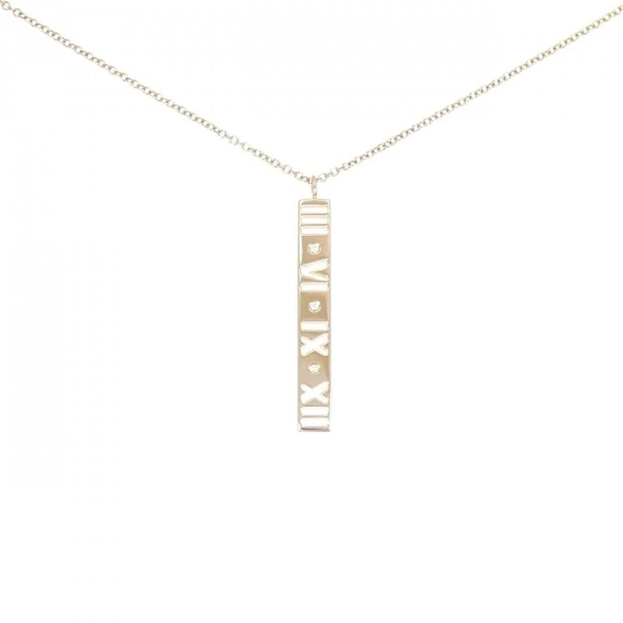 TIFFANY & CO. ATLAS BAR DIAMOND K18PG NECKLACE: Tiffany & Co. Atlas Bar Diamond K18PG Necklace Brand: Tiffany & Co. Type/Style: Necklace Material: Metal Purity K18, Metal Pink Gold, Main Stone/Creation Natural Color: Pink Gold Size: 43cmActual