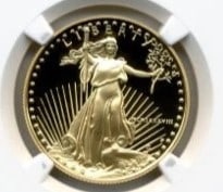 1988-P 1/2 OZ PROOF AMERICAN GOLD EAGLE COIN (1 of 2)