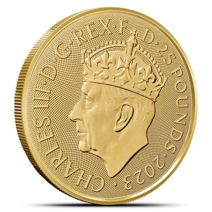 2023 1/4 OZ BRITISH GOLD CORONATION OF THE KING COIN (1 of 2)