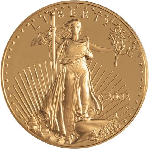 2002-W 4-COIN PROOF AMERICAN GOLD EAGLE (1 of 4)