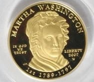 1/2 OZ PROOF US MINT FIRST SPOUSE GOLD COIN (1 of 2)