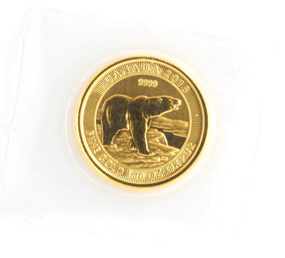 2018 CANADA 1/10TH OUNCE .999 FINE GOLD COIN (1 of 2)