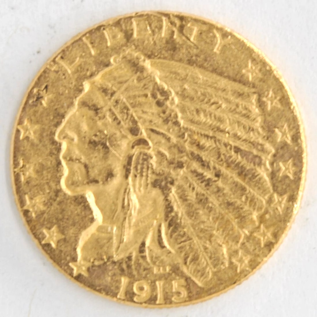 UNITED STATES 1915 INDIAN $2.50 QUARTER EAGLE (1 of 2)