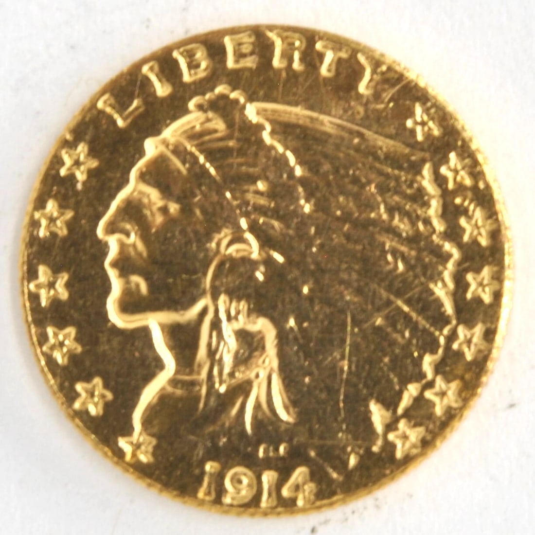 UNITED STATES 1914 INDIAN $2.50 QUARTER EAGLE (1 of 2)