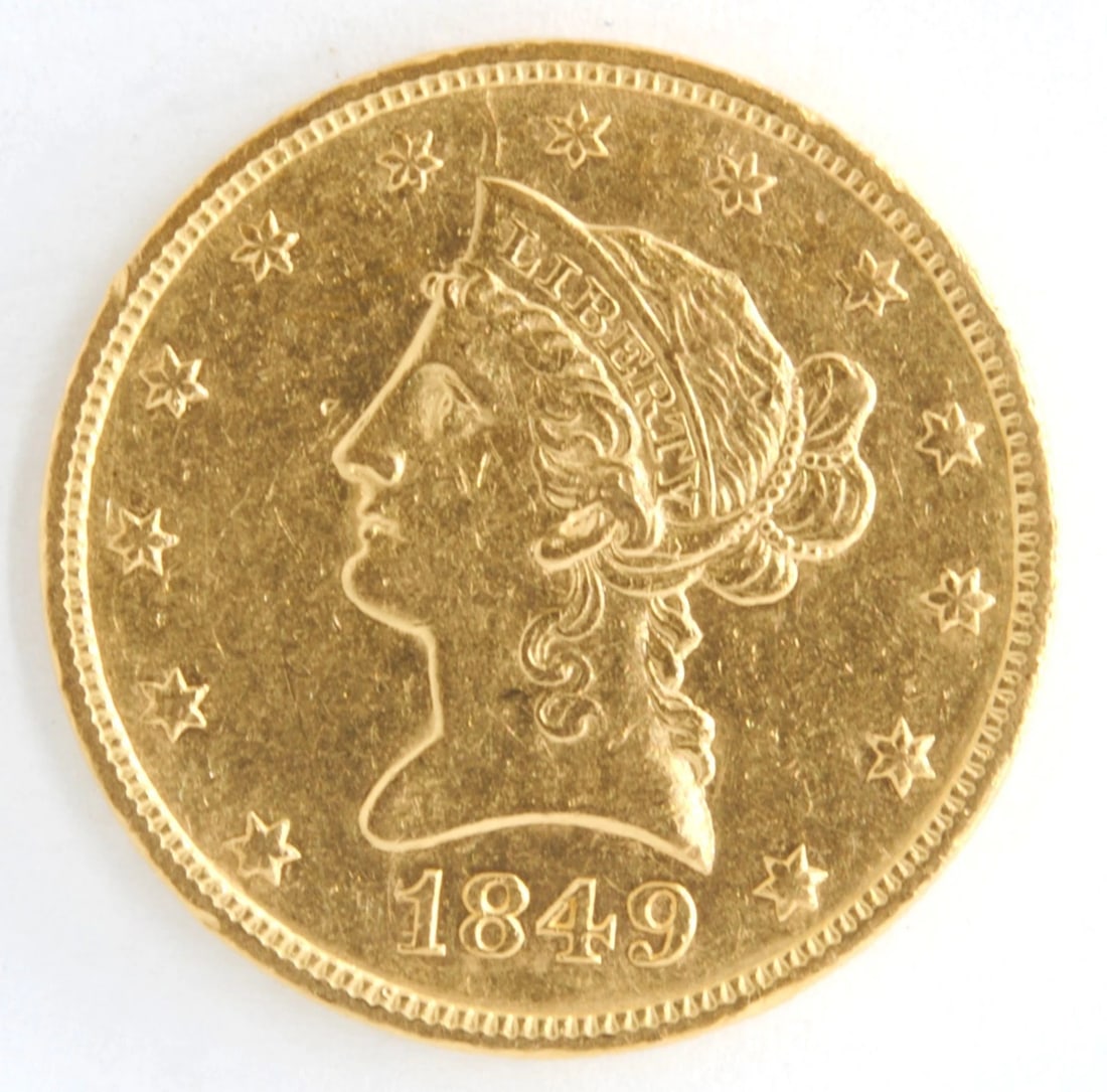 UNITED STATES 1849 LIBERTY HEAD $10 EAGLE (1 of 2)