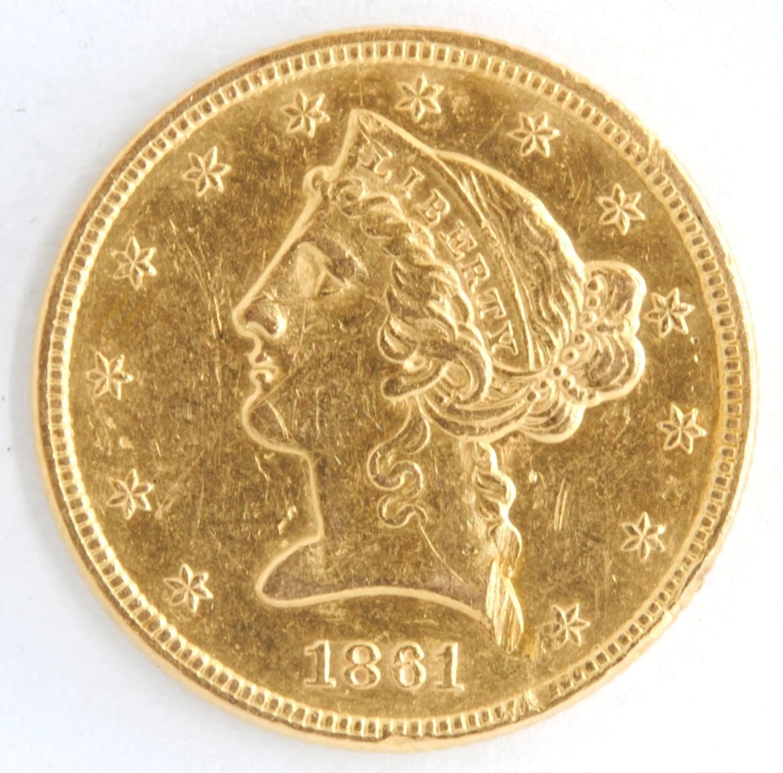 US 1861 LIBERTY HEAD $5 HALF EAGLE .900 FINE GOLD COIN: US 1861 Liberty Head $5 Half Eagle .900 Fine Gold Coin Brand: Philadelphia Year: 1861 Denomination: $5 Fineness: 0.9 Country of Origin: US Accessories: None Accessories Notice: When purcha