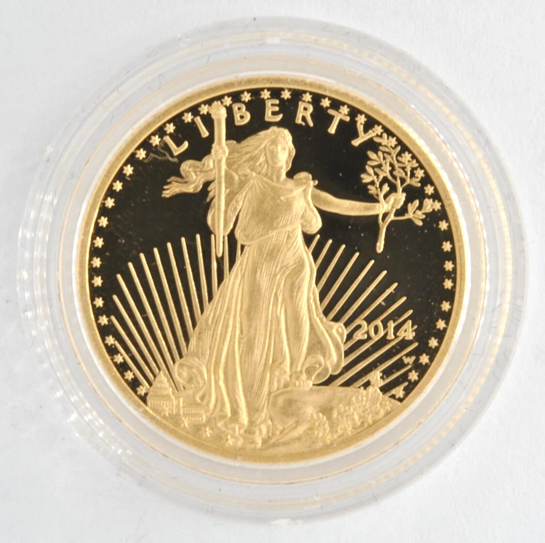 UNITED STATES 2014-W 1/2 OUNCE .917 FINE GOLD AMERICAN EAGLE (1 of 2)
