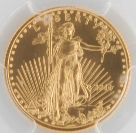 US 2016 1/4 OUNCE AMERICAN EAGLE GOLD COIN (1 of 2)