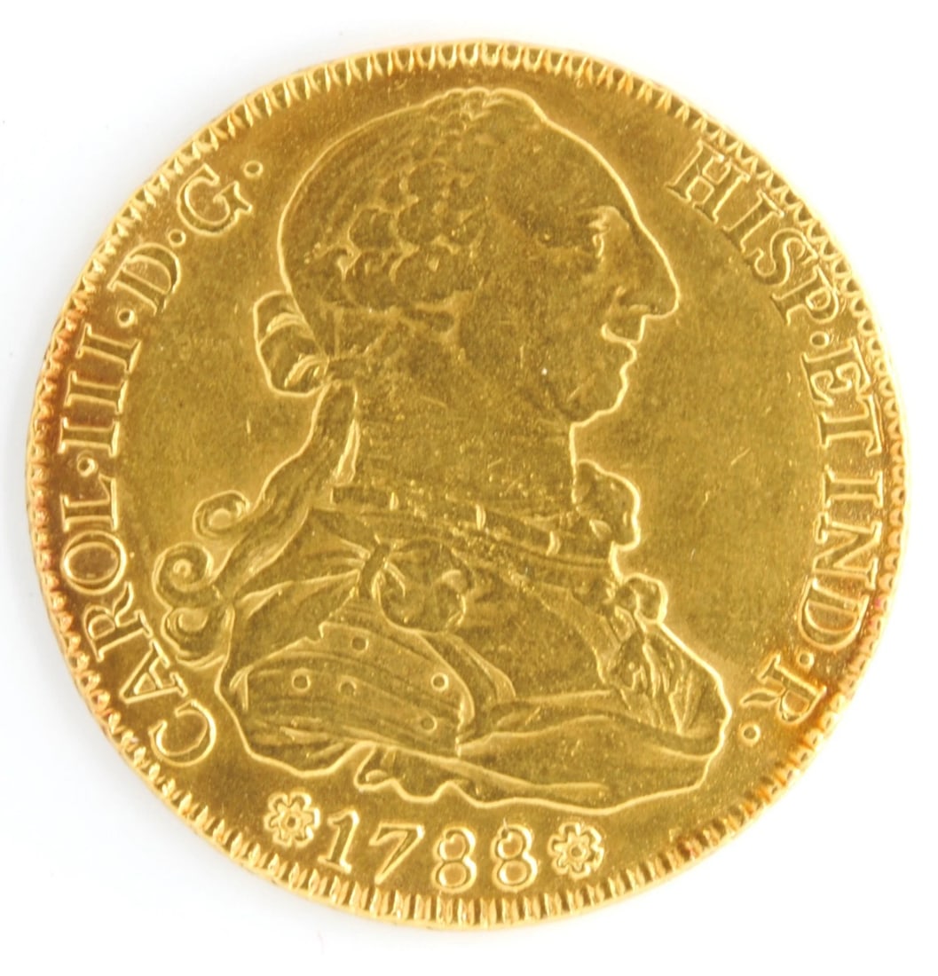 SPAIN 1788 FINE GOLD COIN RULER CHARLES III (1 of 2)