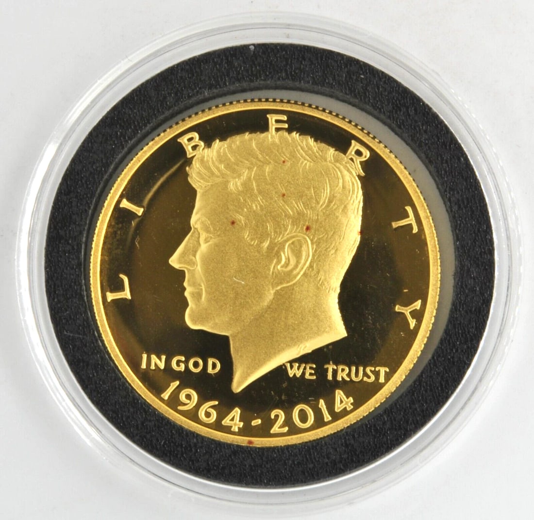 UNITED STATES 1964-2014 JOHN F. KENNEDY 3/4 OUNCE .999 FINE PURE GOLD COIN (1 of 2)