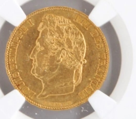 FRANCE 1848-A 20 FRANCS LOUIS PHILIPPE .900 FINE GOLD COIN (1 of 2)