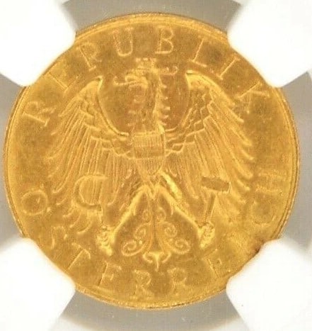 1929 AUSTRIA 25 SCHILLING GOLD COIN (1 of 2)