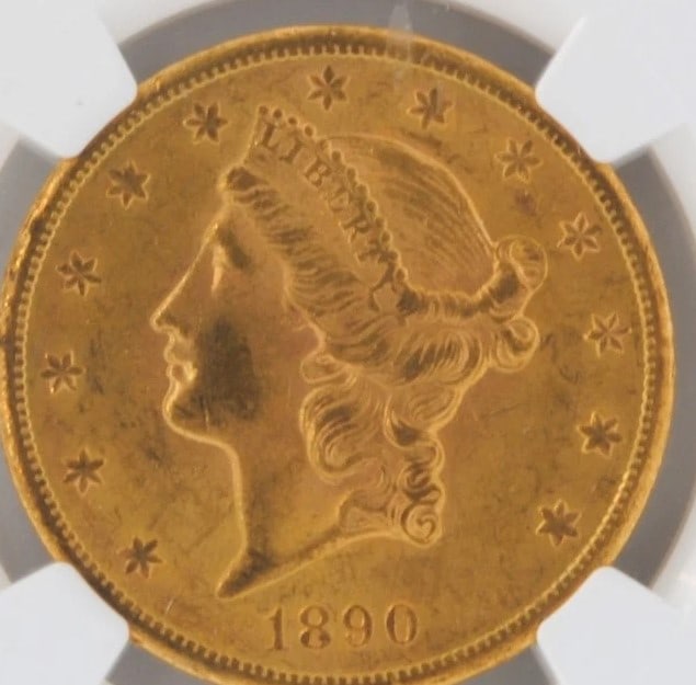 US 1890-S $20 LIBERTY HEAD DOUBLE EAGLE: US 1890-S $20 Liberty Head Double Eagle Brand: San Francisco Year: 1890 Denomination: $20 Fineness: 0.9 Country of Origin: United States Accessories: None Accessories Notice: When purchasing