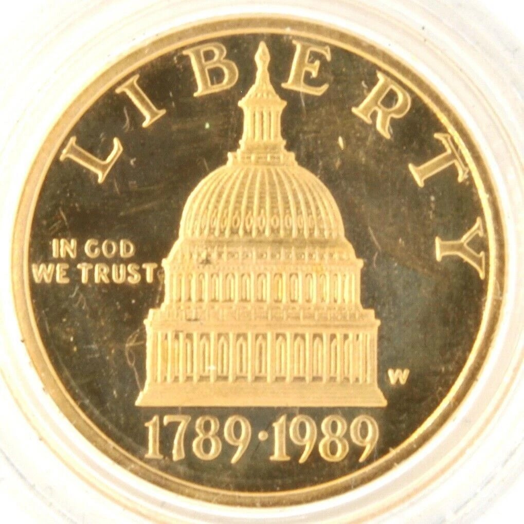 1989 COMMEMORATIVE US CONGRESSIONAL 3 COIN $5 (1 of 7)