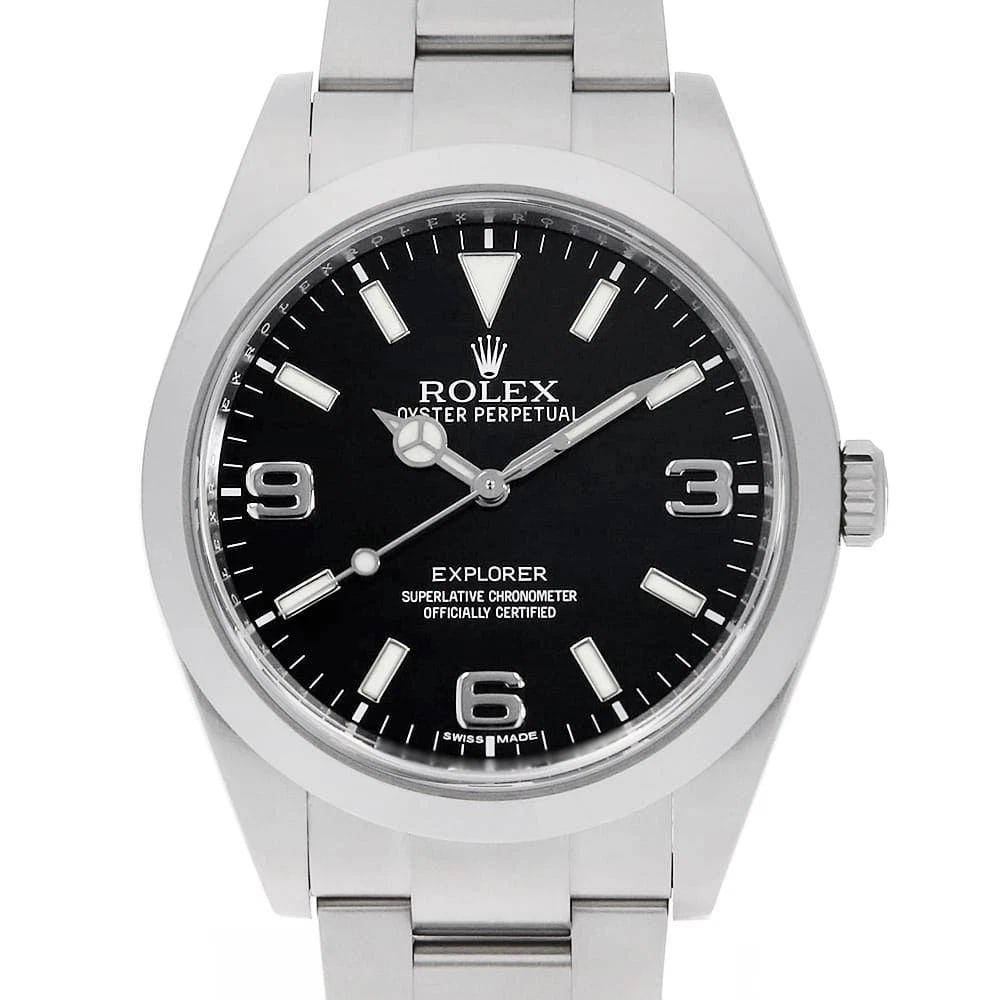 ROLEX EXPLORER I EARLY MODEL BLACKOUT BLACK SECOND HAND WRIST WATCH (1 of 5)