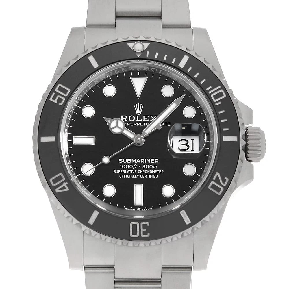 ROLEX SUBMARINER DATE BLACK SECOND HAND WRIST WATCH (1 of 5)