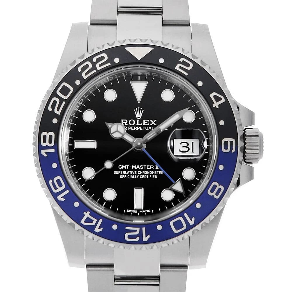 ROLEX GMT MASTER II BLACK SECOND HAND WRIST WATCH (1 of 5)