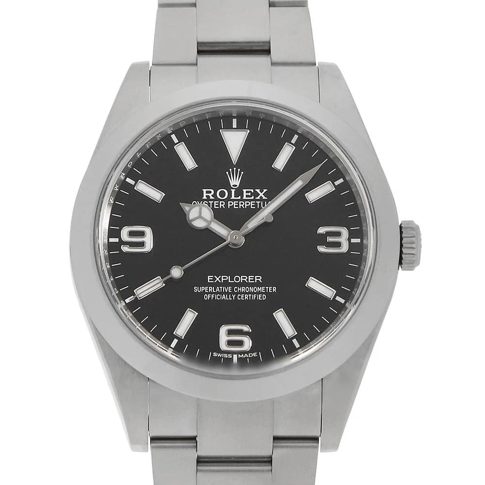 ROLEX EXPLORER I LATE MODEL WHITE 369 BLACK WRIST WATCH (1 of 8)