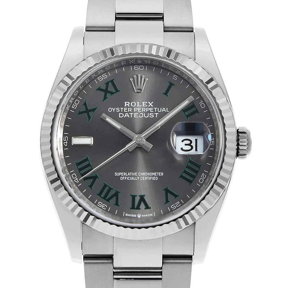 ROLEX DATEJUST 36 SLATE BRACELET WRIST WATCH (1 of 5)