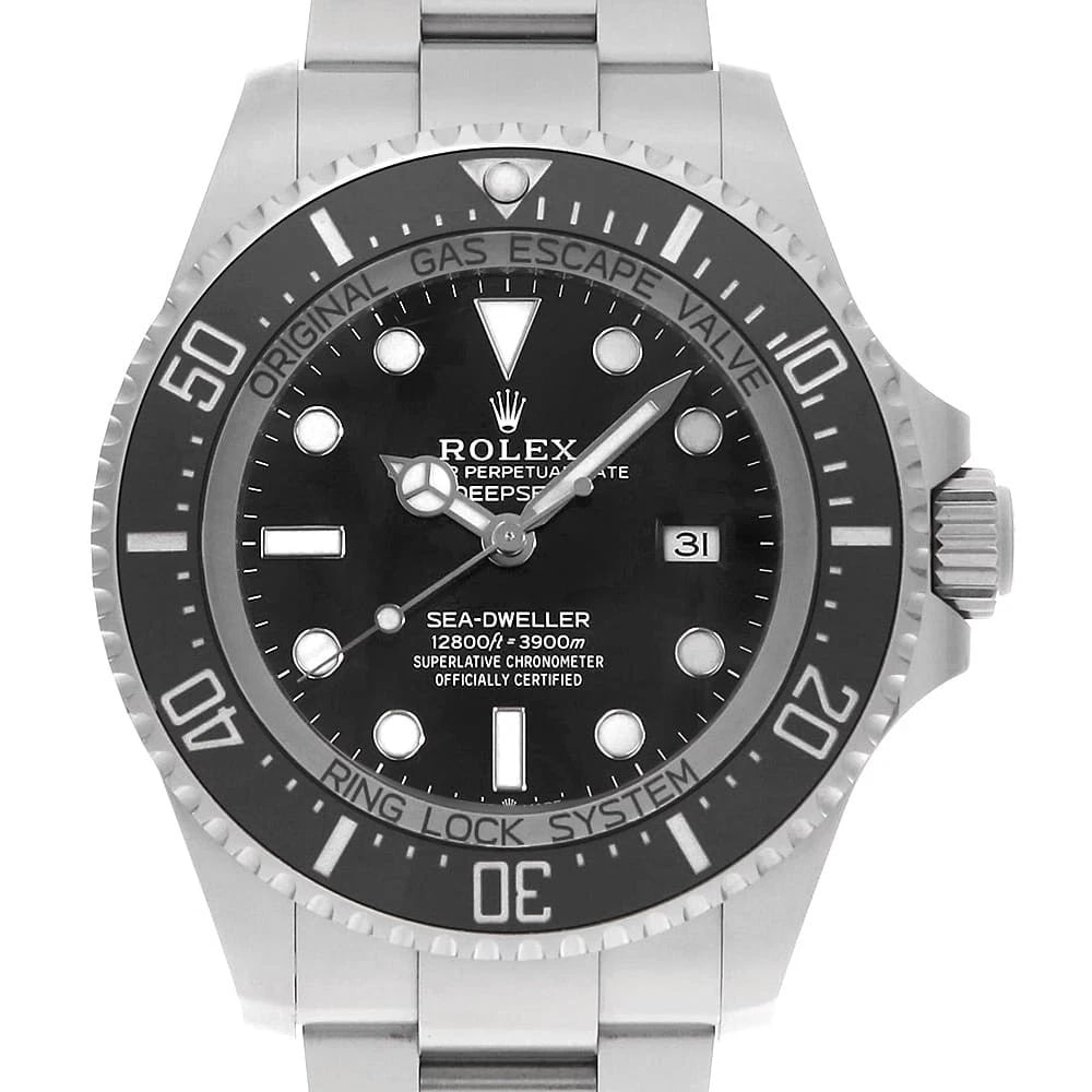 ROLEX DEEP SEA BLACK WRIST WATCH (1 of 4)