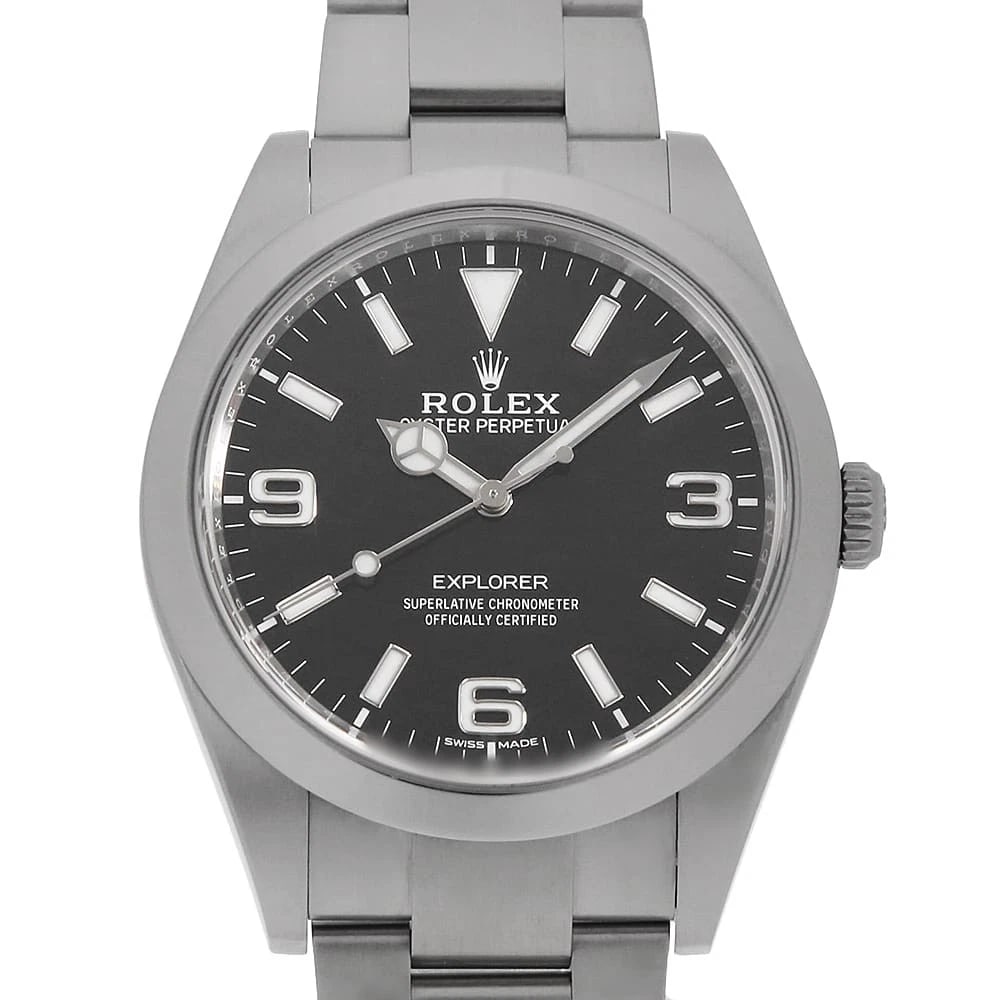 ROLEX EXPLORER I LATE MODEL WHITE WRIST WATCH (1 of 5)