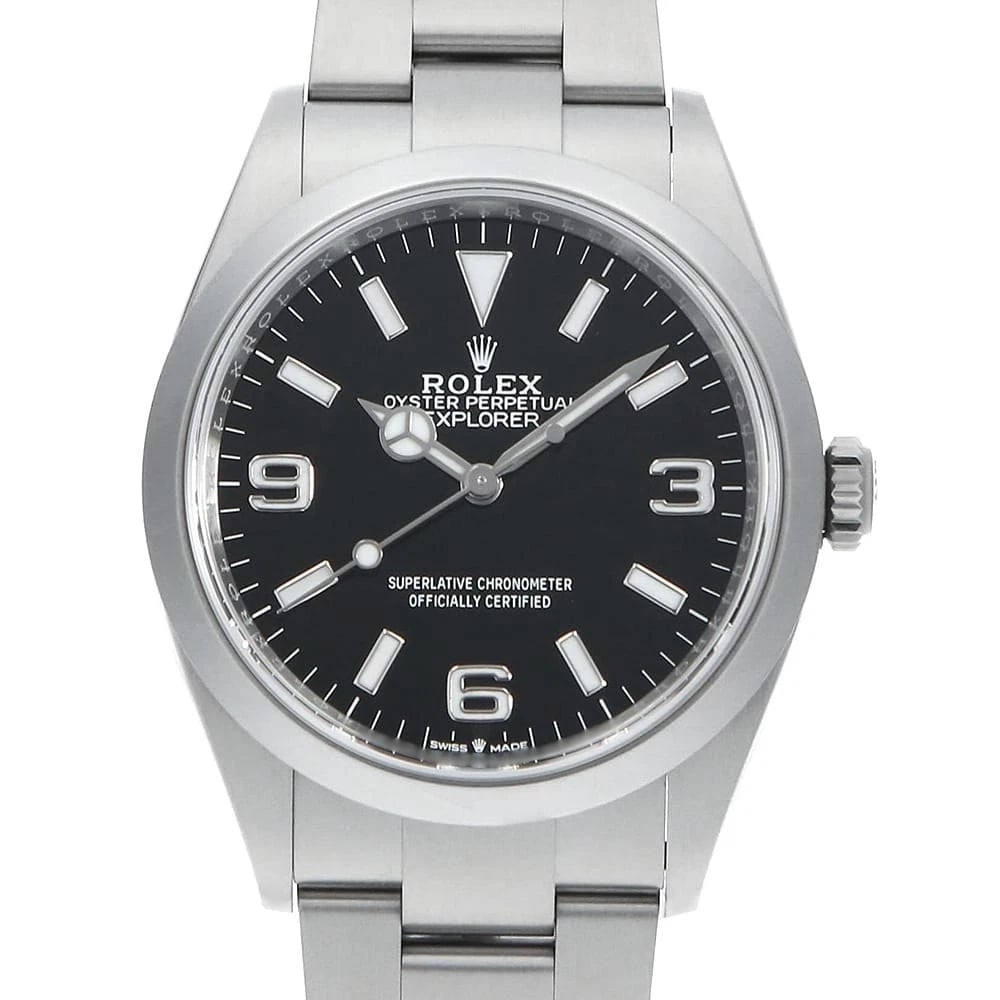 ROLEX EXPLORER 36 BLACK SECOND HAND WRIST WATCH (1 of 5)