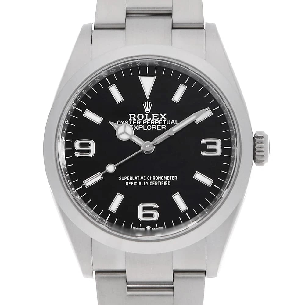 ROLEX EXPLORER 36 BLACK WRIST WATCH (1 of 5)
