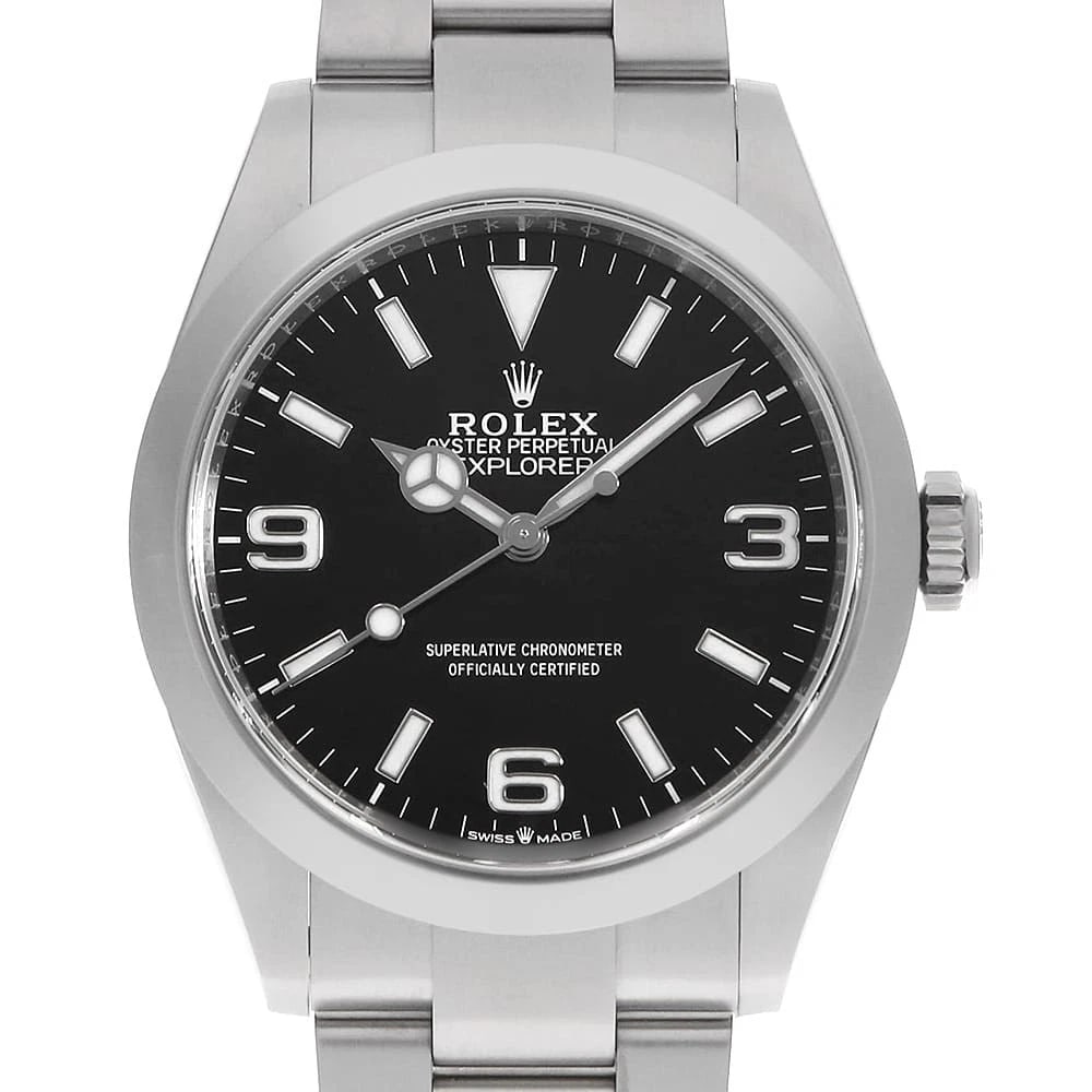 ROLEX EXPLORER 40 BLACK SECOND HAND WRIST WATCH (1 of 6)