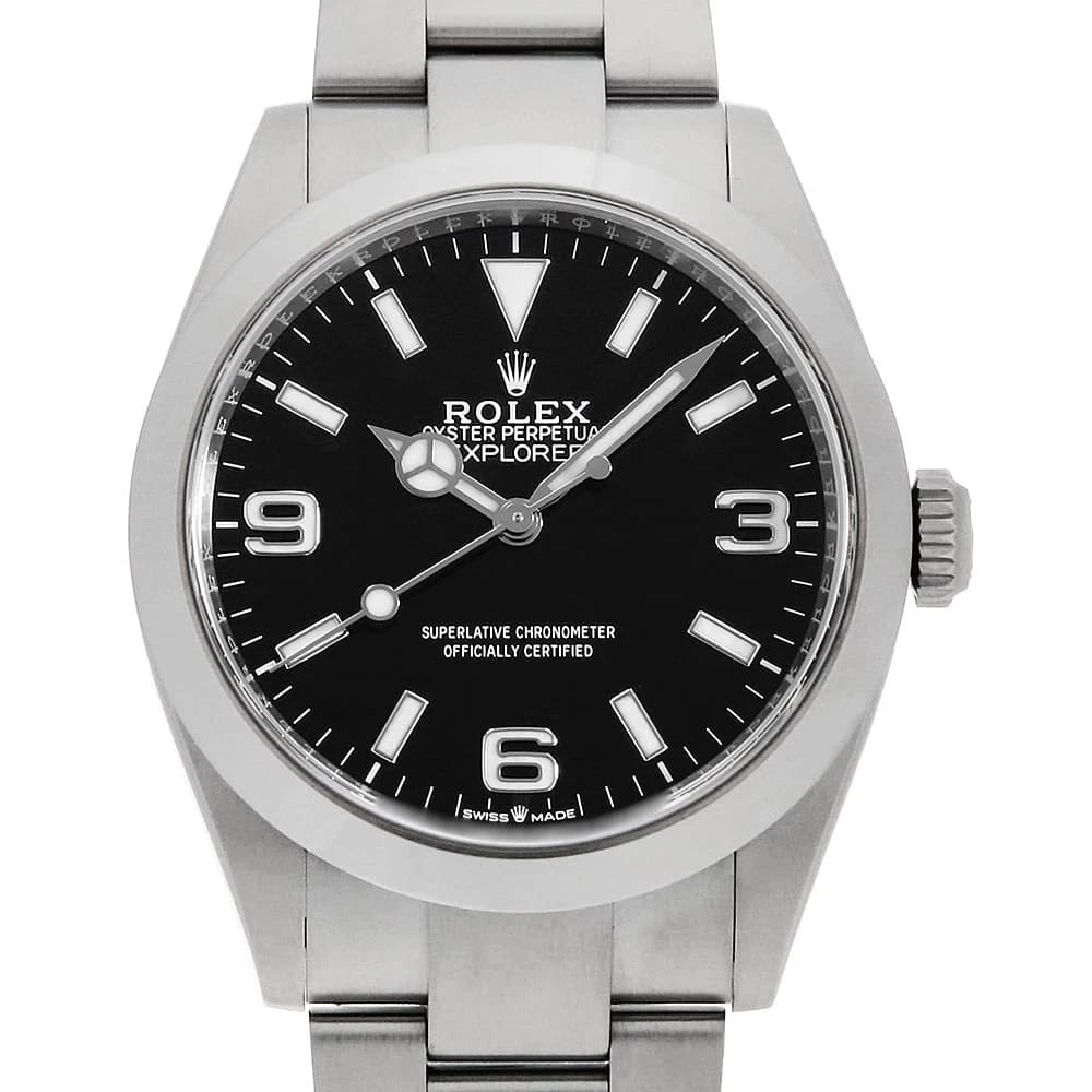 ROLEX EXPLORER 40 BLACK SECOND HAND WRIST WATCH (1 of 7)