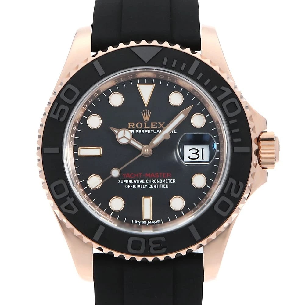 ROLEX YACHT MASTER 40 BLACK SECOND HAND WRIST WATCH (1 of 7)
