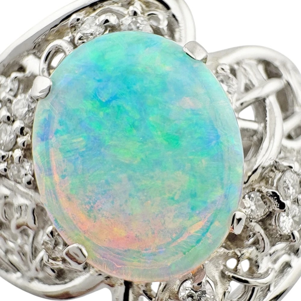 RING PT900PLATINUM DIAMOND - 6