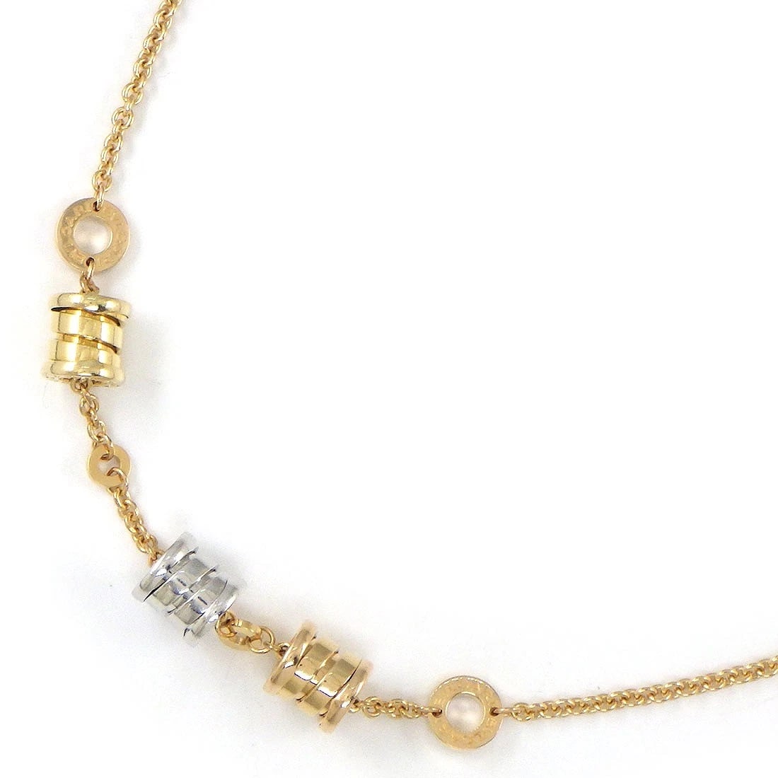 BVLGARI NECKLACE B-ZERO1 750(18K) TRI-COLOR GOLD (1 of 4)