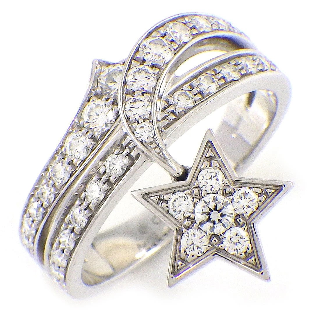 CHANEL RING DIAMOND 750(18K) WHITE GOLD (1 of 2)