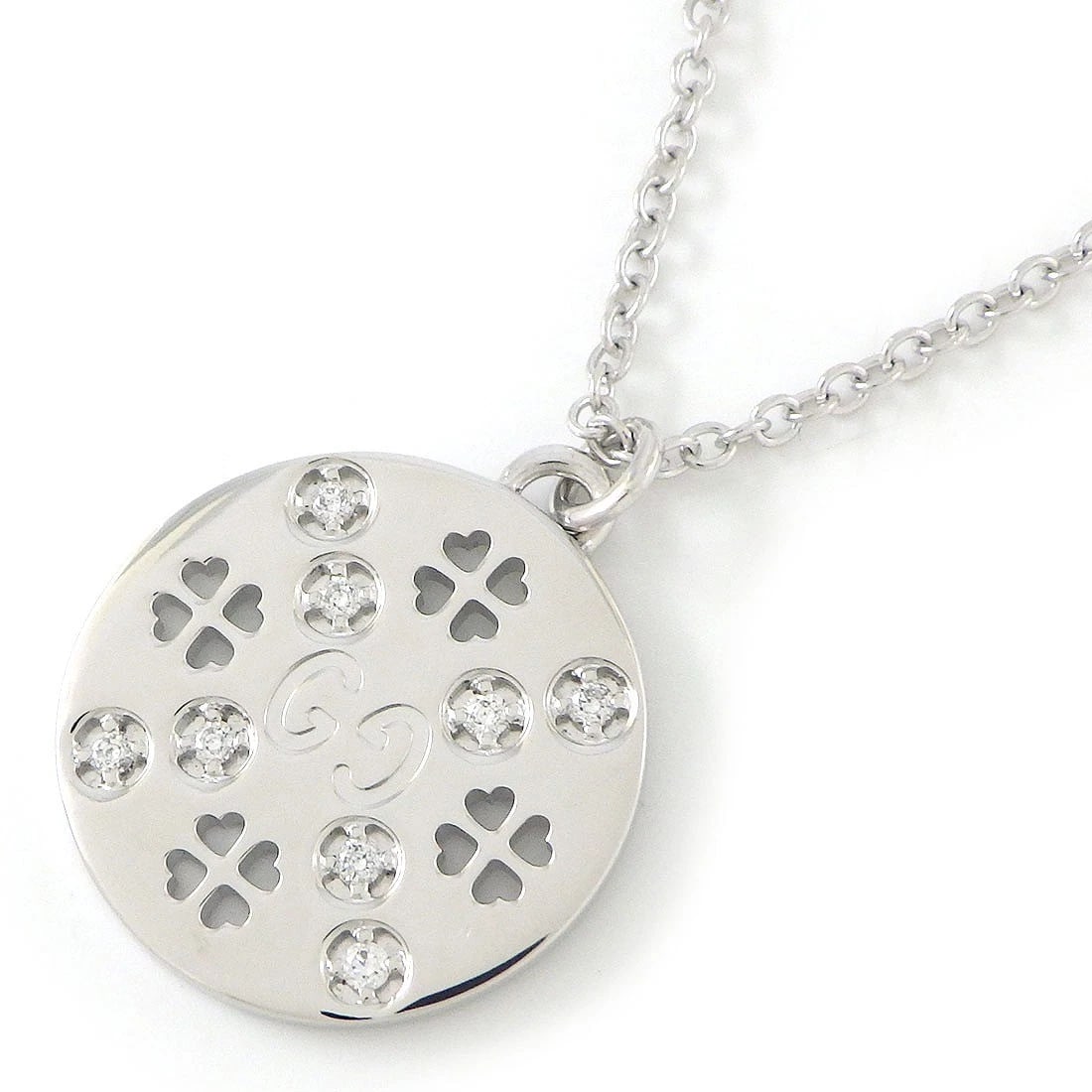 GUCCI NECKLACE ICON AMOR FOREVER ROUND CIRCLE DIAMOND (1 of 3)