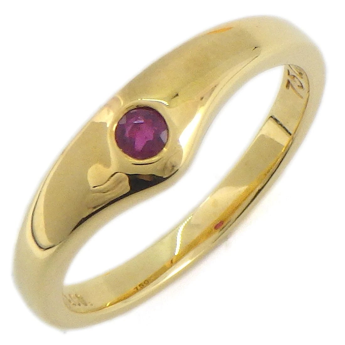 TIFFANY & CO. RING RUBY 750 YELLOW GOLD (1 of 4)