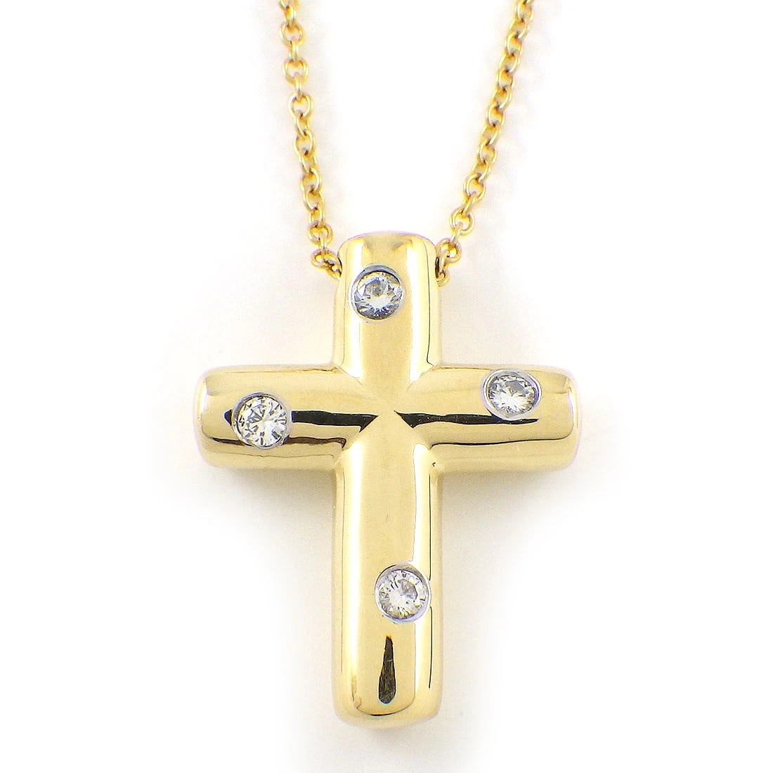 TIFFANY & CO. NECKLACE DIAMOND 750 YELLOW GOLD PT950 PLATINUM: Tiffany & Co. Necklace Diamond 750 Yellow Gold PT950 Platinum Brand: Tiffany & Co. Type/Style: Necklace Material: Metal Purity 18k, Metal Yellow Gold, Color: Gold Size: Chain Length : 16.25"(inche