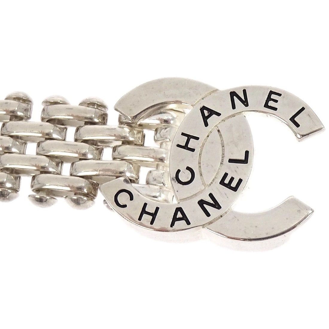 CHANEL CC BRACELET SILVER - 3