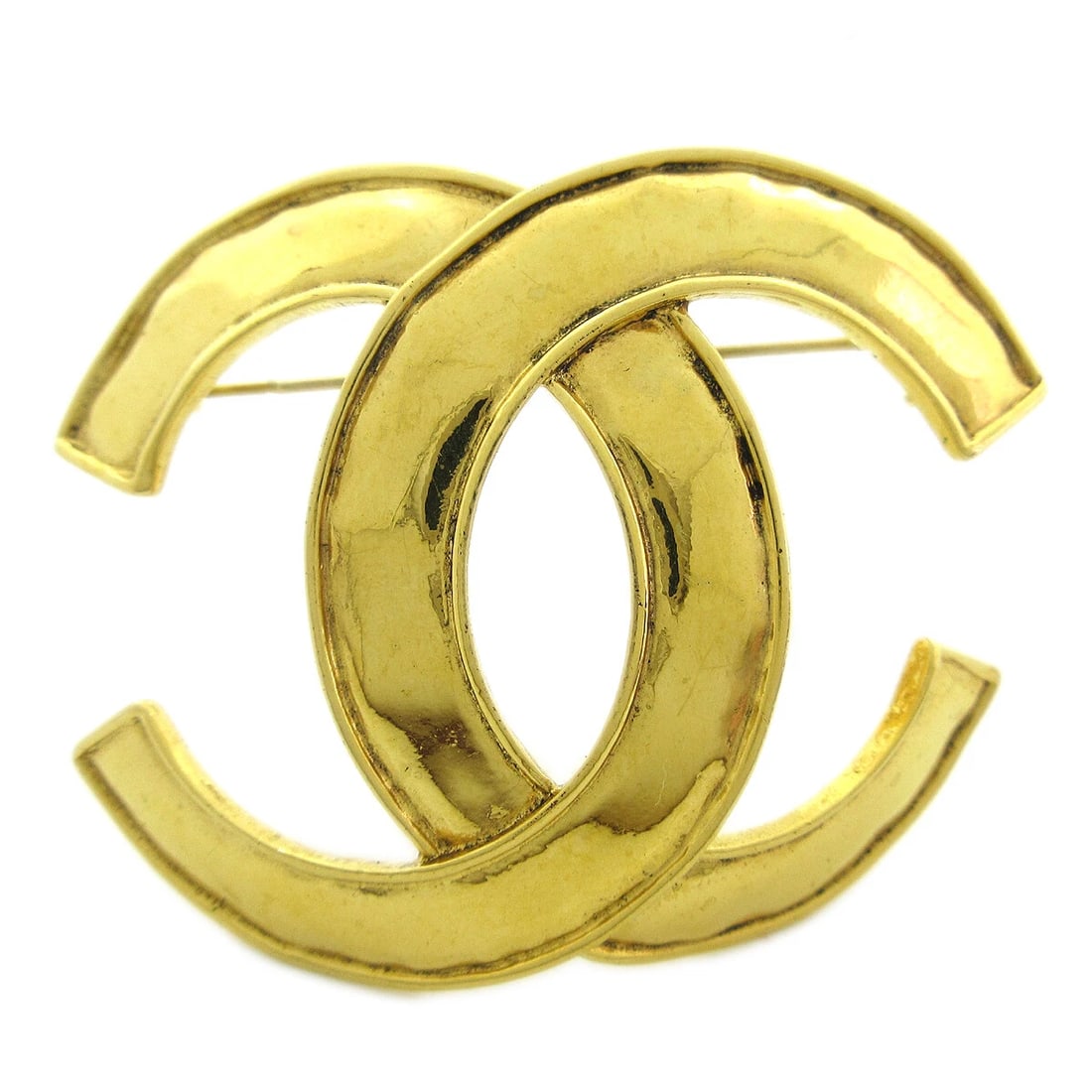 CHANEL CC BROOCH PIN GOLD: Chanel CC Brooch Pin Gold Brand: Chanel Type/Style: Brooch Material: Gold-tone, Color: Gold Size: W 6.5 x H 5.0 cm Accessories: None Accessories Notice: When purchasing pre-owned goods, pl