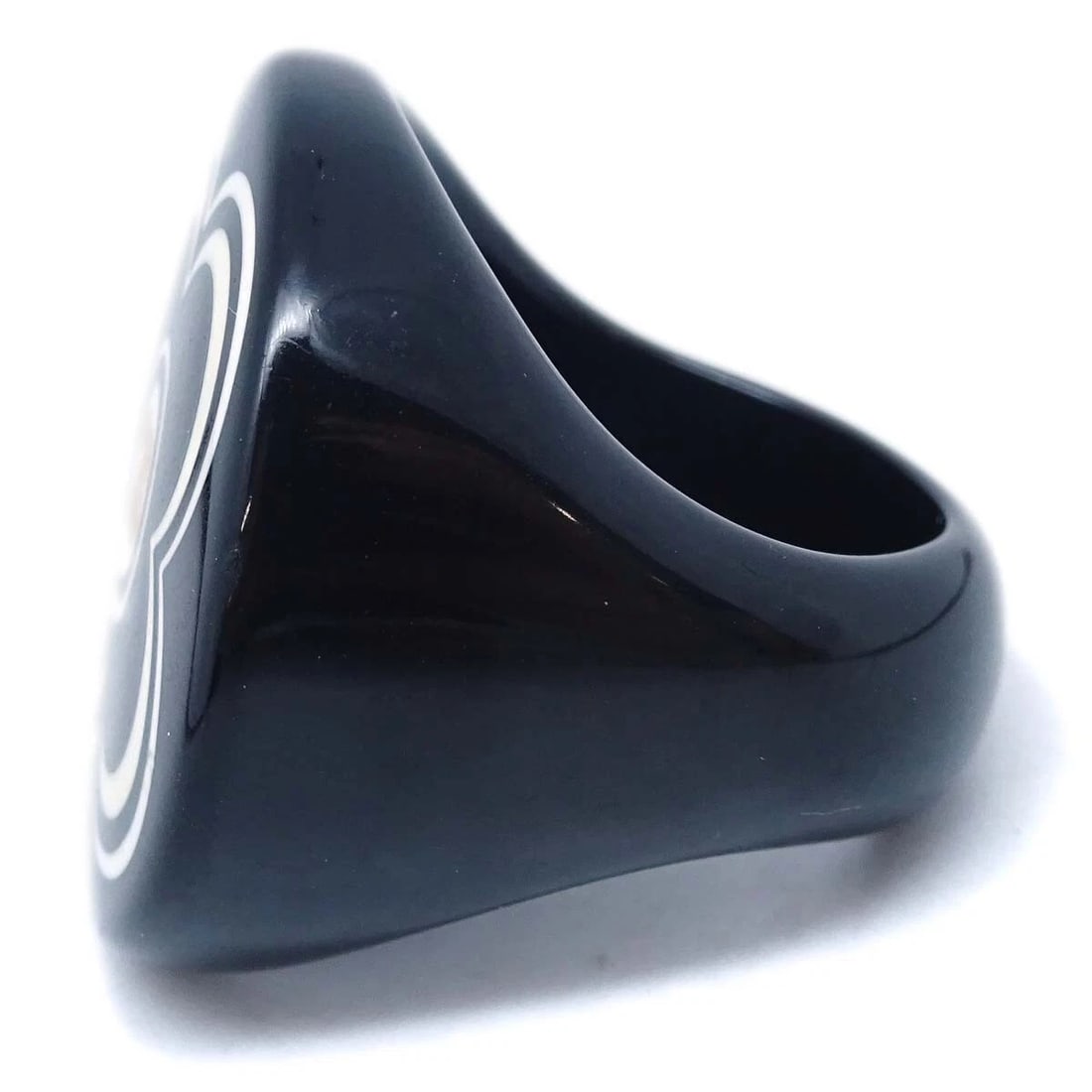 CHANEL RING BLACK - 3