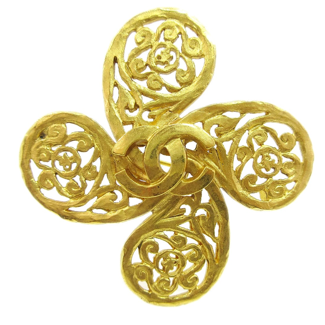CHANEL BROOCH PIN GOLD (1 of 2)