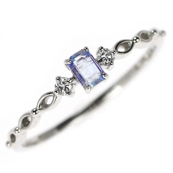 BRAND NEW RARE PT950 NAMIBIAN ELEMAEJEVITE DIAMOND RING: Brand New Rare Pt950 Namibian Elemaejevite Diamond Ring Brand: None Type/Style: Ring Material: Metal Purity 950, Metal Platinum, Main Stone/Creation None Color: None Size: 6 US Accessories: