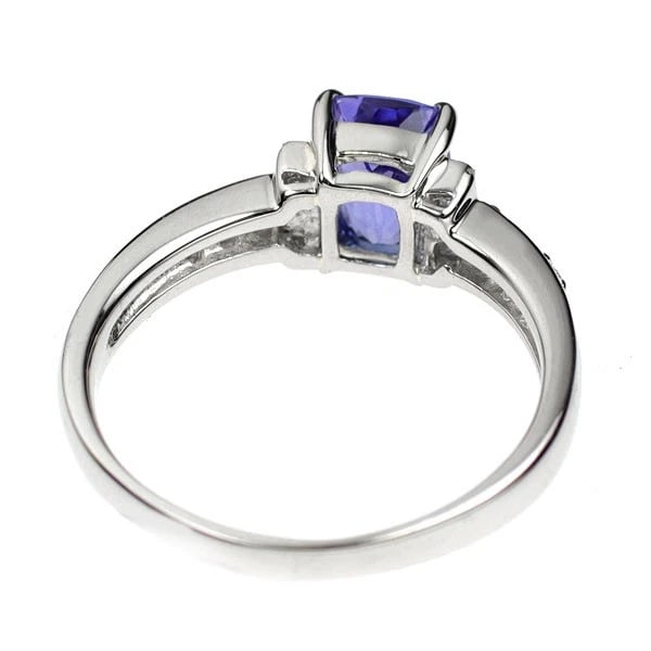 PT900 TANZANITE DIAMOND RING - 2