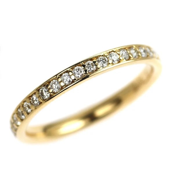 K18YG FULL ETERNITY DIAMOND RING: K18YG full eternity diamond ring Brand: None Type/Style: Ring Material: Metal Purity K18, Metal Gold, Main Stone/Creation Natural Color: Yellow Gold Size: 6.25 - 6.5 US Accessories: None A