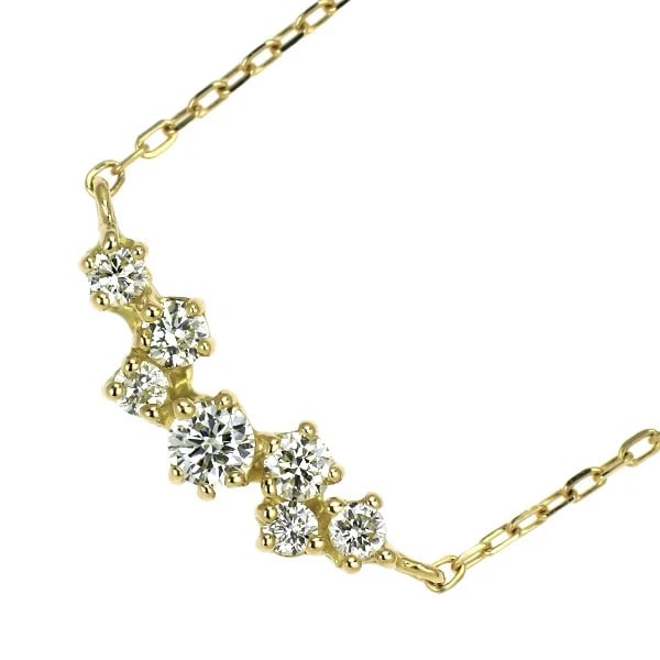 AKER/AHKAH K18YG DIAMOND PENDANT NECKLACE: Aker/ahkah K18YG diamond pendant necklace Brand: ahkah Type/Style: Pendant Necklace Material: Metal Purity K18, Metal Gold, Main Stone/Creation Natural Color: None Size: Necklace: Chain Length